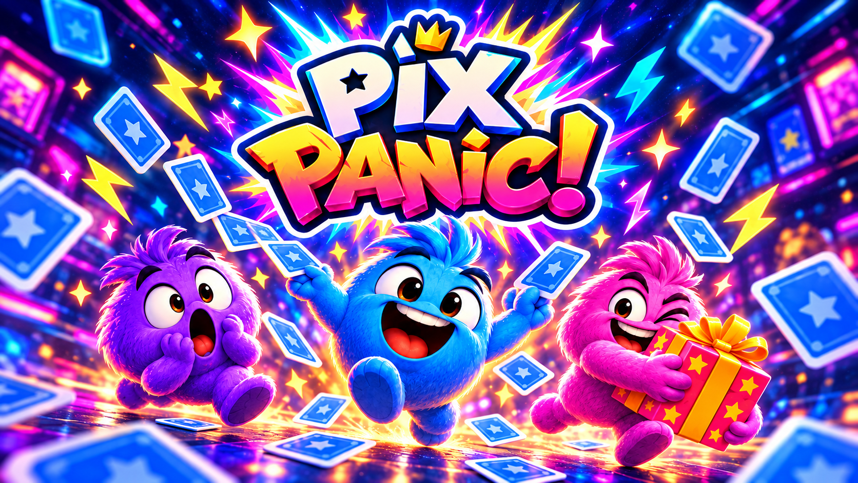 Pix Panic, jeu de cartes coloré et énergique