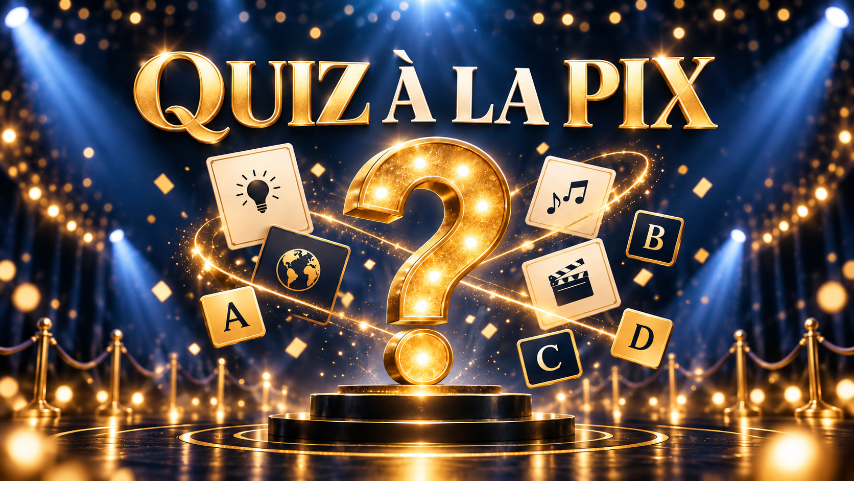 Quiz à la Pix, jeu de questions à l’ambiance dorée
